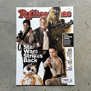 J. J. Abrams SIGNED 2015 DEC ROLLING STONE MAGAZINE STAR WARS STRIKES BACK PSA - Picture 1 of 4