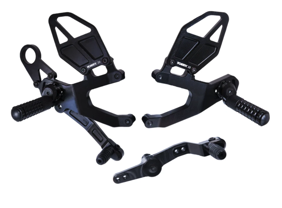 BMW S1000RR / 1000 HP4 Vortex Racing RS184K juegos traseros versión 2 negro 2015-2018 Foto 1 de 1