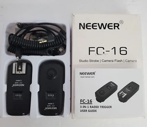 Neewer Fc-16 2,4 GHz Trigger Kit Studio Strobe Kamera Blitz Nikon - Bild 1 von 9