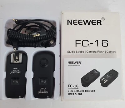 Neewer Fc-16 2.4GHz Trigger Kit Studio Strobe Camera Flash Nikon - Image 1 of 4
