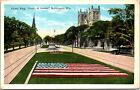Postcard Floral Flag Court Honor Mitchell Conservatory Milwaukee Wisconsin A115