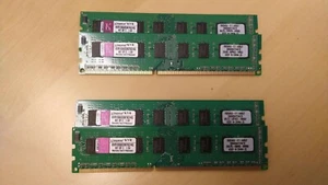 KVR1066D3N7K2/4G Kingston 4GB Kit (2 X 2GB) PC3-8500 DDR3-1066MHz lot of 2 - Picture 1 of 2