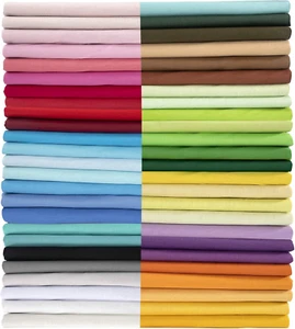 50Pcs 10" X 10" (25Cm X 25Cm) Cotton Fabric Bundle Precut Squares Fat Quarter fo - Picture 1 of 12