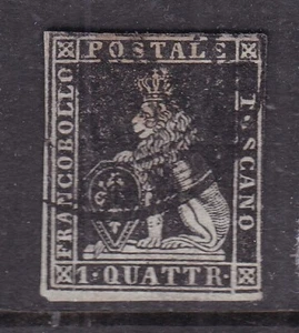 TUSCANY^^^1857 RARER sc#10 used IMPERF CLASSIC $1150.00@rum1580tusc.jpg - Picture 1 of 2