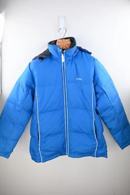 Guess  feather & down puffer jacket in cobalt blue size S - Image 1 of 4