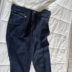 New Lands' End Men's Slim Fit 5 Pocket Denim Jeans Dk Rinse 38x34 - Picture 1 of 13