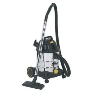 Sealey Aspiradora Industrial Húmedo y Seco 20L 1250W/110V Inoxidable Tambor - Imagen 1 de 1
