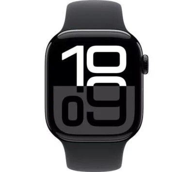 NEW APPLE Watch Series 10 42 mm Jet Black AL SB S/M CELLULAR MWX63QA/A --Hot - Image 1 of 4