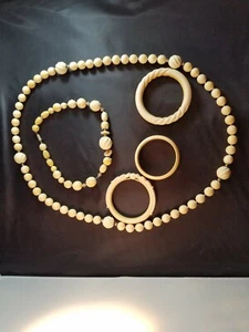 *Wunderschön* 5er Set: 3 Armreif Armbänder 2 Perlen - Bild 1 von 12