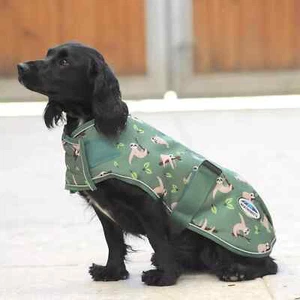 WeatherBeeta ComFITec Premier Free Parka Dog Coat Green Sloth 10in/25m Size A - Picture 1 of 1