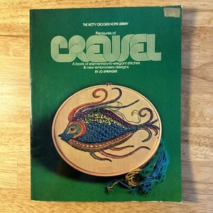 Vintage 1972 The Betty Crocker Home Library Pleasures of Crewel Designs - Picture 1 of 19