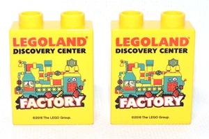 LOT OF 2 Legoland Discovery Center Factory Lego Duplo Block Bricks 1x2x2, ~READ~ - Picture 1 of 6