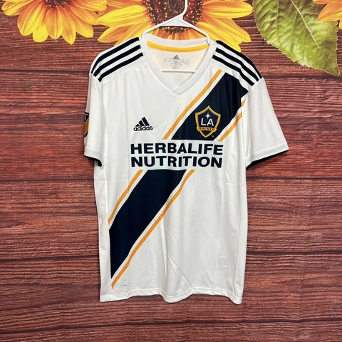 Adidas LA Galaxy Authentic MLS Home Jersey Men’s Medium Cover