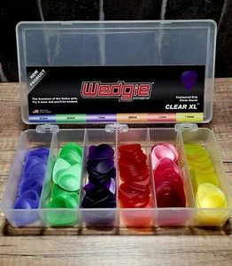 Wedgie Clear XL Guitar Pick Dealer Case | 6 Sizes: Thin, Medium & Heavy 100+ - Picture 1 of 6