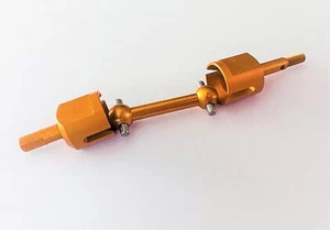 Replacement for TAMIYA TT01 TT02 Alu Axle Shaft Adapter Set for One Axle Orange - Picture 1 of 2