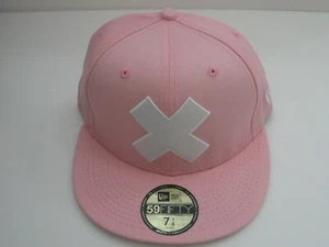 NEW ERA 59FIFTY ONE PIECE - CHOPPR - WHITE X WITH MAP 59FIFTY FITTED CAP pink - Picture 1 of 7