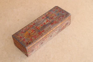 Antique Vintage Wooden Wood Trinket Box Jewelry Case Hand Crafted Signed 1948 - Picture 1 of 8