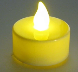 Flickering Yellow LED Candle with CR2032 3V Battery and Switch Battery Included - Picture 1 of 4