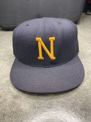 90s Vintage Navy Midshipmen Fitted Hat 6 7/8 New Era Pro Model USA Bill The Goat - Image 1 of 4
