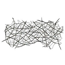 Contemporary Forged Painted Copper Metal Abstract Wall Sculpture Hansen 