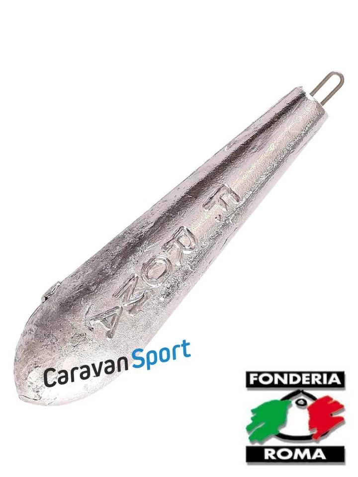 piombo pesca bolentino di profondità blue deep fonderia roma anello inox barca
