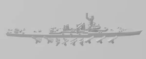 La Galissonniere - Marina Francesa - Torreta Giratoria - Wargaming - Miniatura Naval - Imagen 1 de 3
