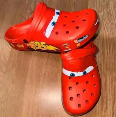 BRANDED Nuovissimo 🔥 Zoccoli Crocs Lightning Mcqueen Cars Taglia Uomo Donna Spedizione Veloce 🔥UK