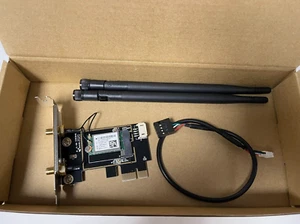 300Mbps Wireless PCI-E WiFi Network Adapter LAN Card for Desktop PC 2 Antenna - Picture 1 of 2