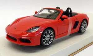 Burago 1/24 Scale Model Car 18-21087 - Porsche 718 Boxster - Orange - Picture 1 of 4