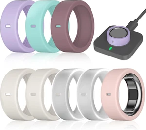 8 Pack Ring Cover Compatible with Oura Ring Gen 4/Oura Ring Gen 3/Samsung Galaxy - Picture 1 of 6