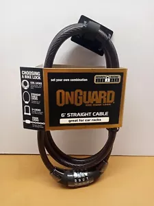 OnGuard One Mean Lock 6 Foot Straight Cable Lock - Picture 1 of 5