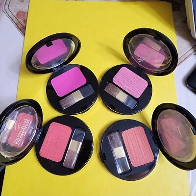 Rubor Stendhal Paris de colección nuevo sin usar compactos espejados individuales años 80 RARO Foto 1 de 4