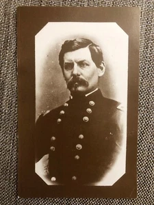 Ref_76 General George Brinton McClellan Military Black White Postcard Federal - Picture 1 of 11