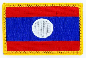 AUFNÄHER Patch FLAGGEN flagge laos flag Fahne 7x4.5cm - Bild 1 von 1