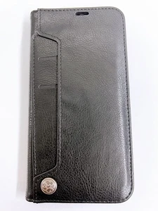 Leather Flip Wallet Black Case Cover For Samsung Galaxy S22 Plus Premium Quality - Picture 1 of 8