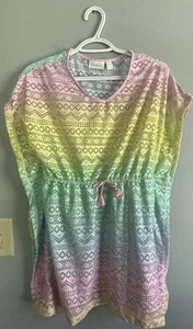 The Children’s Place Girls Size XL 14 Beach Top Cover up Pastel Multicolor - Picture 1 of 5