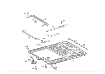 Riel original Mercedes-Benz 220-780-00-13 Foto 1 de 2