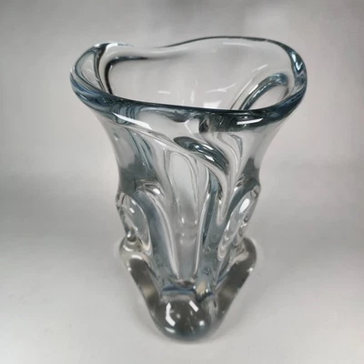 VASO CRISTALLO CENTROTAVOLA PORTAFIORI COPPA CRYSTAL VASE lavorazione artistica - Immagine 1 di 4