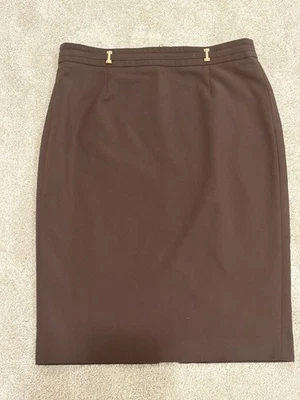 Ivanka Trump brown pencil skirt size 4 pre-owned - Image 1 of 2