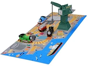 TOMY Tomica Thomas the Tank Engine 3D Map Hiro & Cranky Unloading Set F/S wTrack - Picture 1 of 3