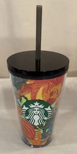2022 Starbucks FOREST DREAM Aqua Terra 16oz Tumbler: Limited Edition • Floral - Picture 1 of 16