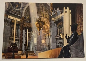 Basilica di San Pietro (interno) Roma cartolina d'epoca mai usata XL3 - Foto 1 di 2