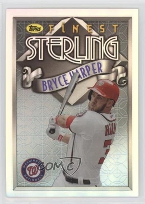 2014 Topps Finest 1996 Topps Sterling Design Refractor Bryce Harper #TS-BH - Image 1 of 2