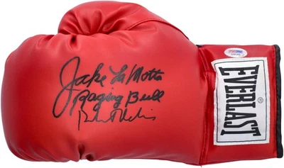 Guante de boxeo firmado por Robert De Niro y Jake LaMotta Raging Bull Foto 1 de 3