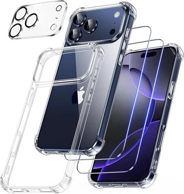 Case For iPhone 17/ 17 Pro Max/ 17 Air Shockproof Camera Lens Screen Guard Cover - Image 1 of 4