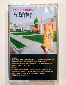 Bad Religion - Suffer - Yellow Flame Cassette Reissue - Factory Sealed / NEW - Picture 1 of 10