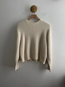 Zara Cream Sweater Size Large - Picture 1 of 6