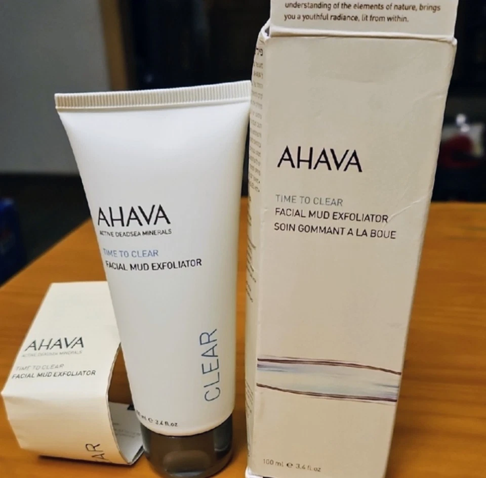 Máscara purificadora de barro del Mar Muerto AHAVA Time to Clear limpiador facial 3,4 fl oz completa S Foto 1 de 4