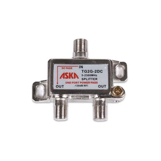 ASKA TG2G-2DC 2-Way Wideband Satellite Splitter 1 Port Power Passive Combiner - Image 1 of 1