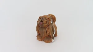 Artesania Rinconada Pekingese Dog Figurine Hand Carved Uruguay 2.5"High - Picture 1 of 8